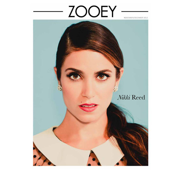 Nikki Reed con un look muy retro en la portada de Zooey Magazine 