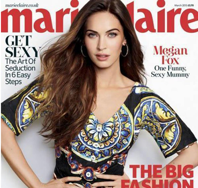 Megan Fox luce cuerpazo después de su embarazo en la revista Marie Claire 