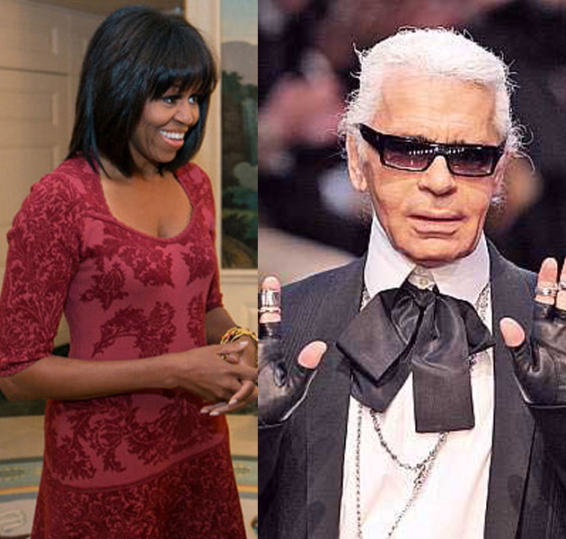  Karl Lagerfeld critica el nuevo flequillo de Michelle Obama 