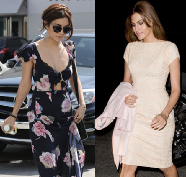 La primavera ya ha llegado a los looks de las celbrities: Eva Mendes, Jessica Alba, Vanessa Hudgens 
