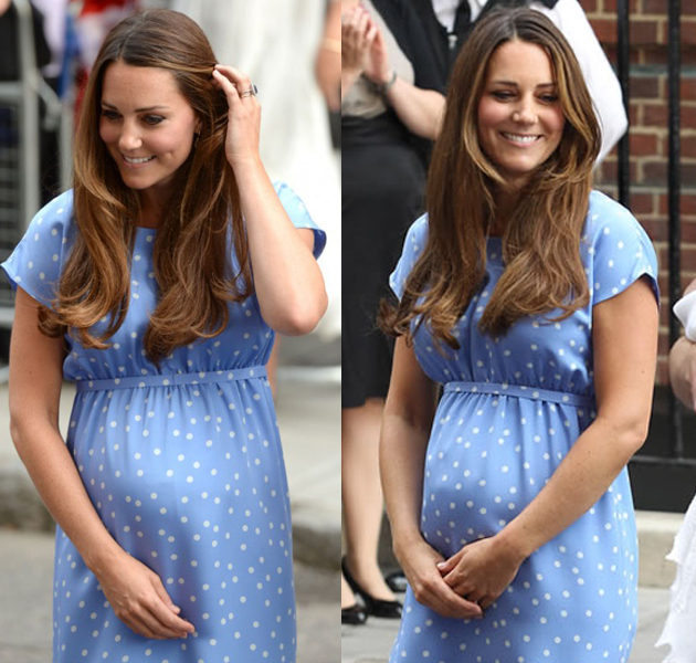 Kate Middleton no oculta su barriga de post embarazo 