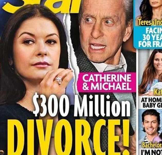Catherine Zeta-Jones y Michael Douglas se divorcian 