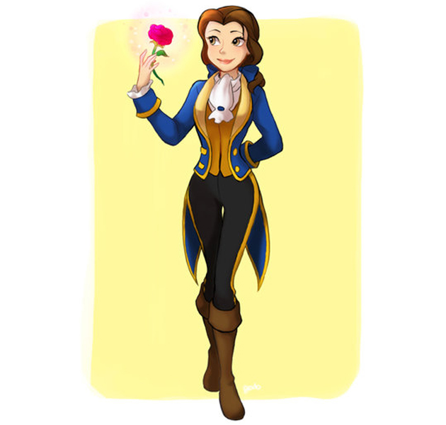 Las Princesas Disney se visten de sus príncipes 