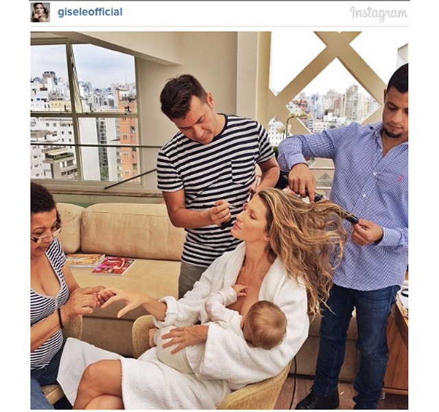Gisele Bündchen dando de mamar a su hija revoluciona la red