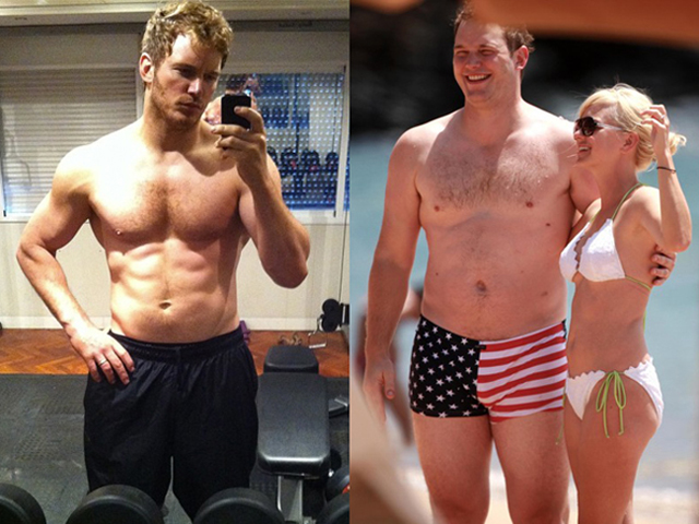 Chris Pratt sin. ejercicio. dieta. 