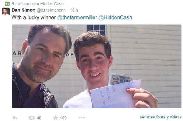 Esconde dinero y da pistas en Twitter para encontrarlo