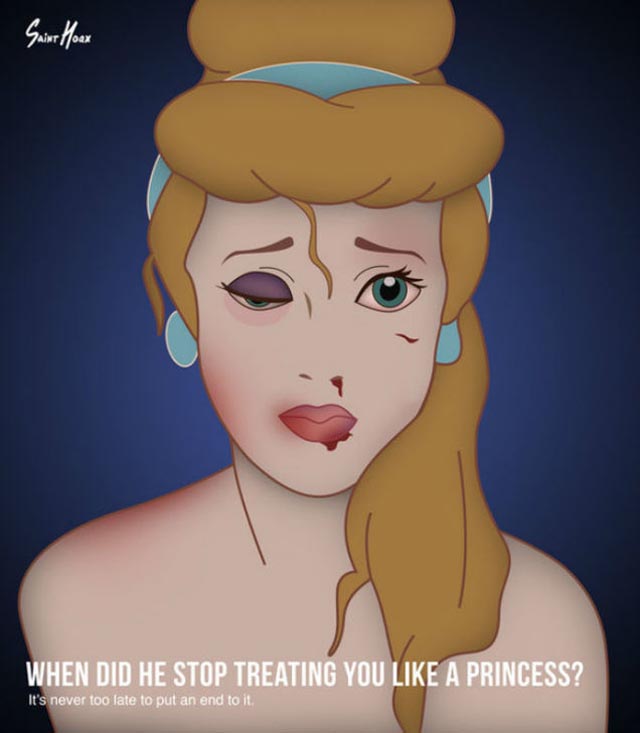 princesas disney maltratadas