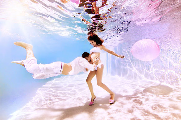 fotos espectaculares de embarazadas bajo el agua