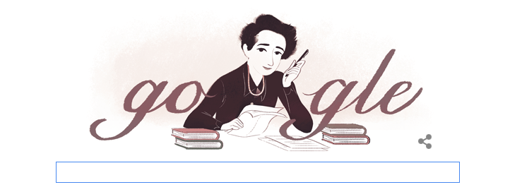 Hannah Arendt doodle de google