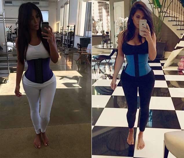 kim kardashian cintura corsé