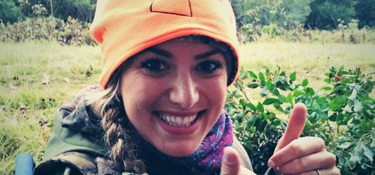 Chica cazadora de animales