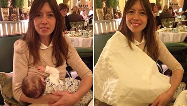 Obligan a una madre a tapar a su bebé con una servilleta en un hotel de Londres