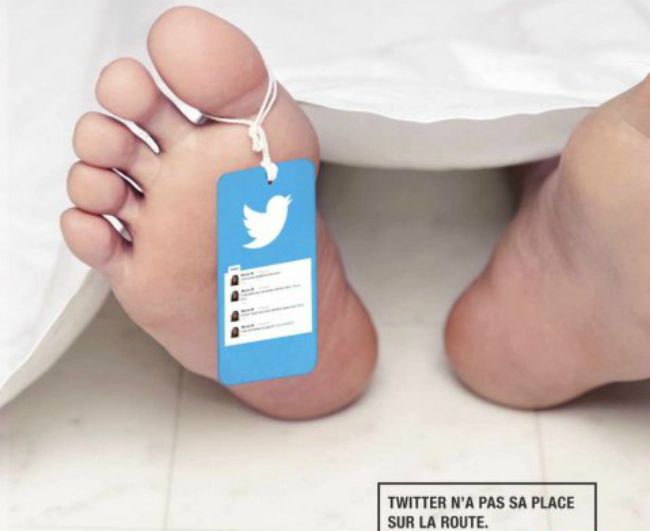 campaña francesa contra el uso del móvil al volante