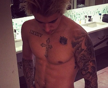 Justin Bieber para demostrar que lo suyo 'no es Photoshop'