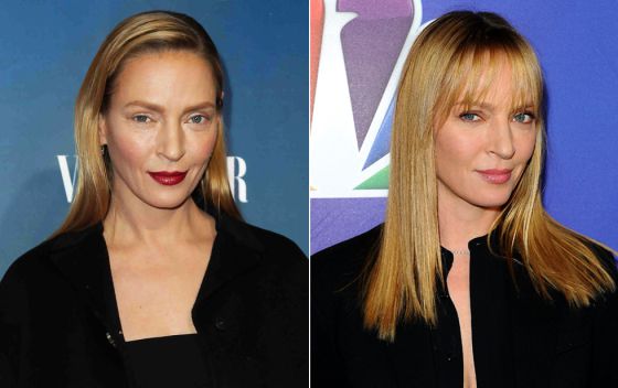 cambio de cara de uma thurman
