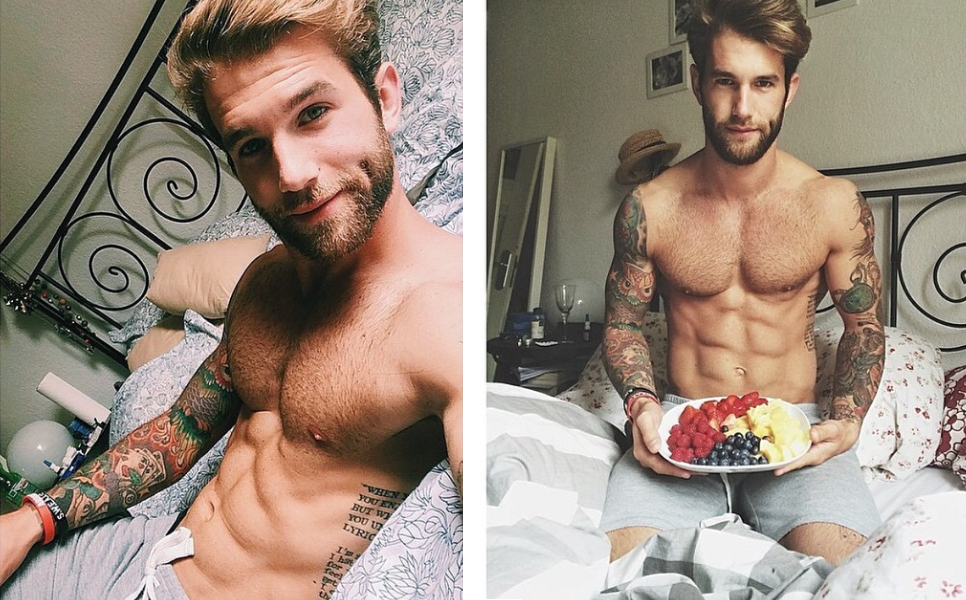 André Hamann, tatuado y romántico
