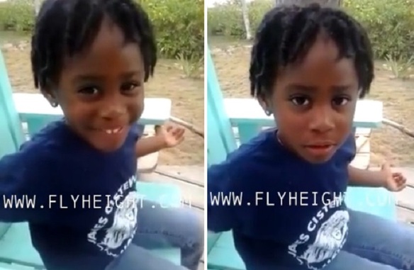 niña de 5 años contesta a un niño que la llama fea