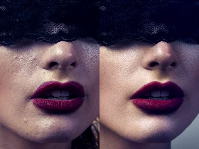 antes y despues modelos retoque 