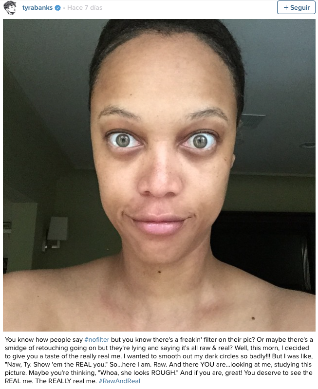 tyra banks sin maquillaje