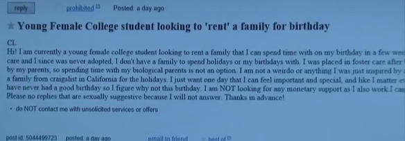 natalie busca familia para su cumpleaños
