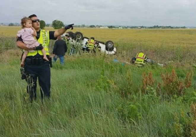 La emocionante historia de este policía y una niña que había perdido a su padre