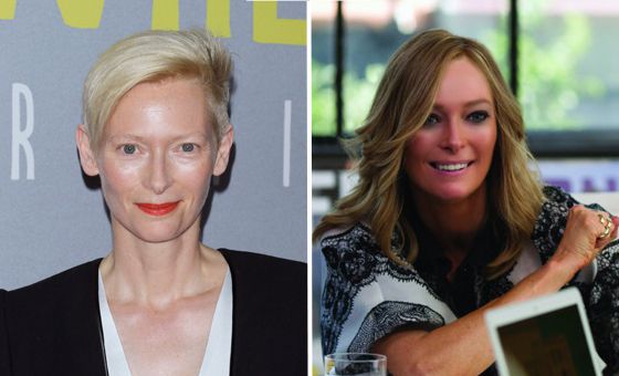 La nueva cara de Tilda Swinton en 'Trainwreck'