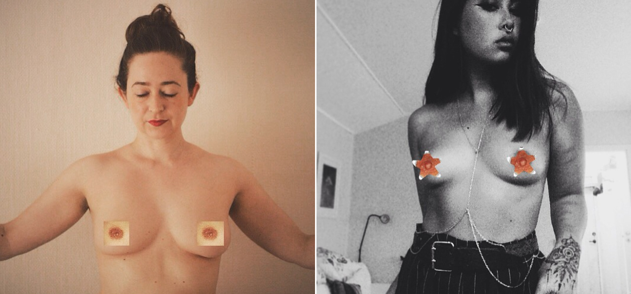 Male Nipple pezones femeninos y masculinos redes sociales