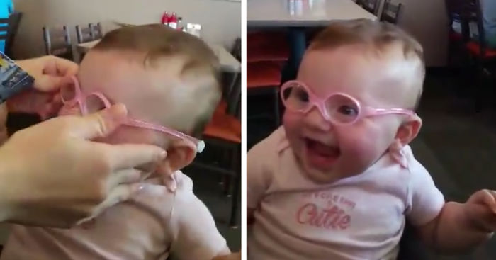 La reacción de esta niña cuando le ponen sus primeras gafas ha conquistado al mundo