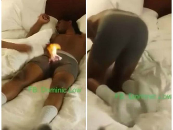 El vídeo en el que una mujer le quema el pene a su marido por infiel