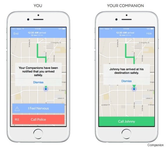 app para no volver sola a casa companion