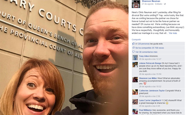 selfies de divorcios felices