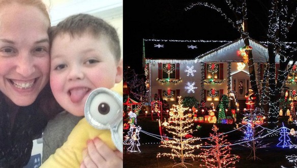 adelantan navidad para que un niño la celebre