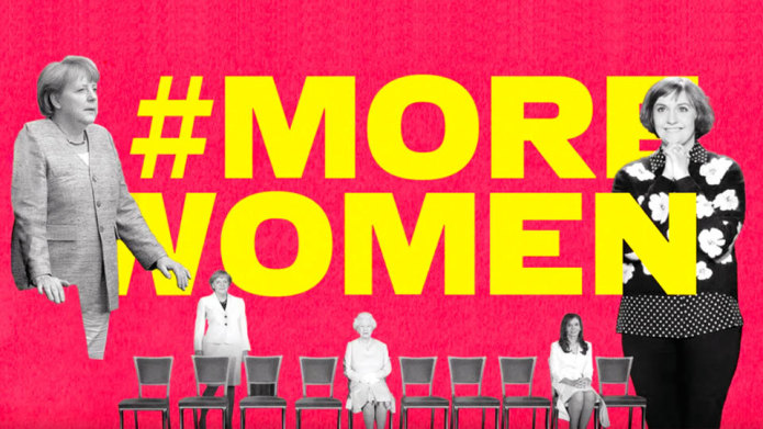 Esta campaña borra a los hombres con Photoshop para reclamar más mujeres en el poder