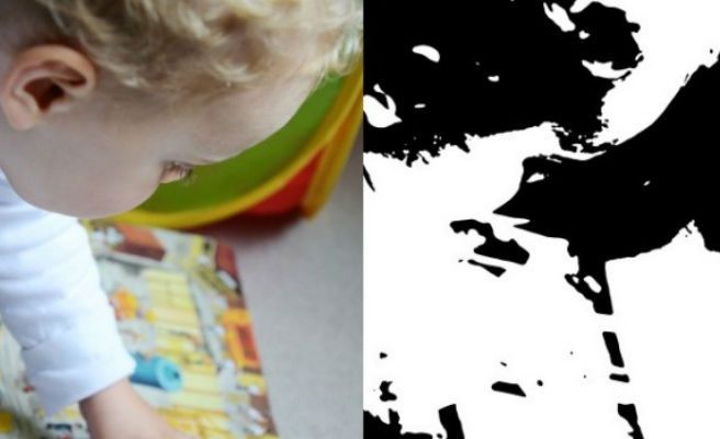 viral niño imagen blanco y negro 