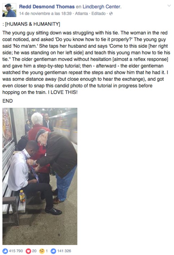 abuelo corbata metro 