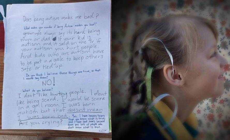 Esta carta de una niña autista te romperá el corazón