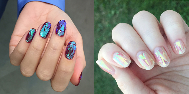 Las “uñas de cristal roto” son la última moda