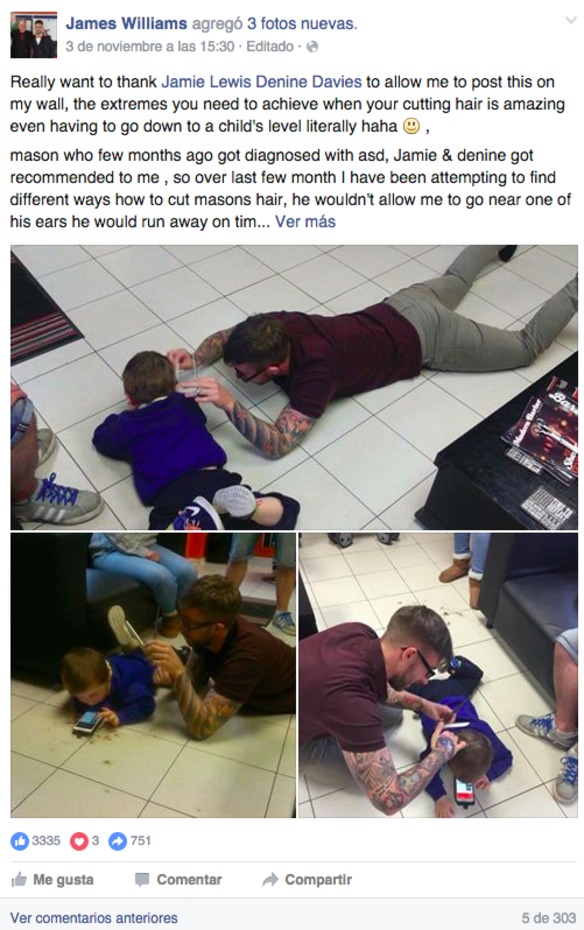 peluquero niño autista peluquero niño autista