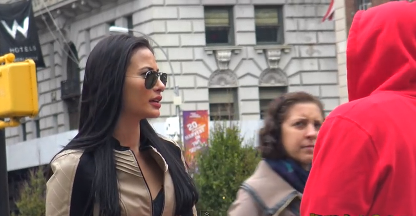 experimento social mujer bizca