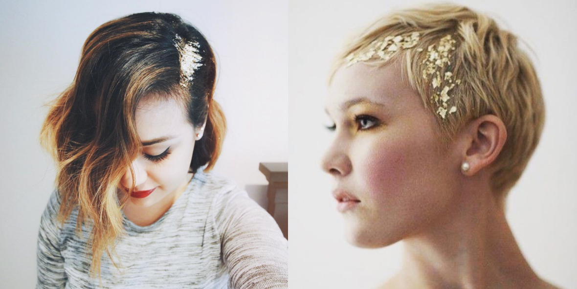 tendencia oro en el pelo