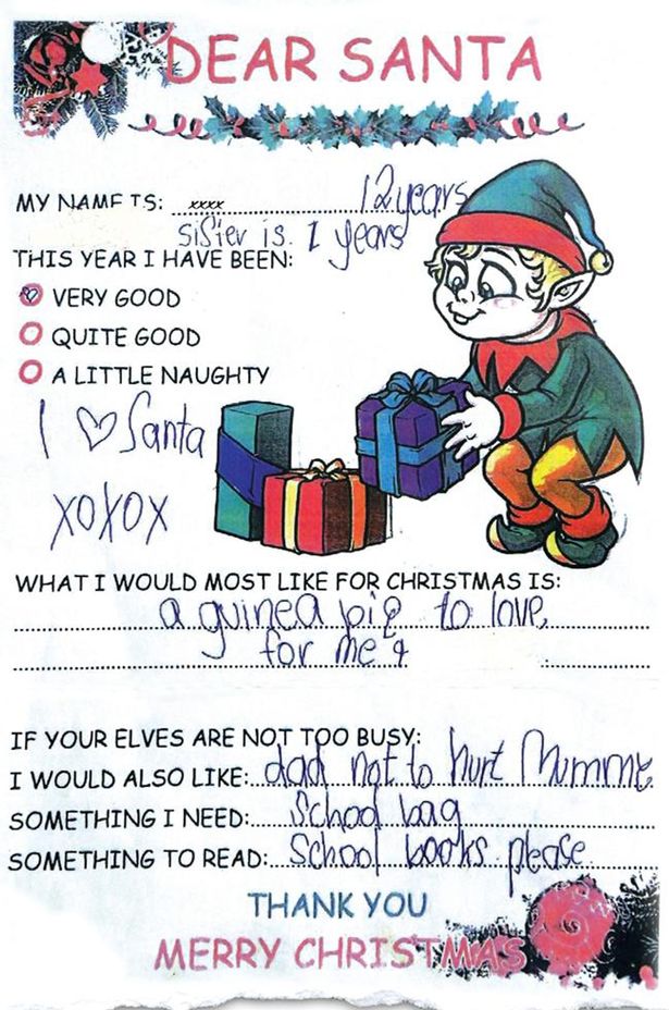 carta papa noel
