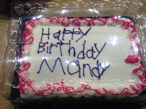 “Happy Birthday Mandy”: la historia de la tarta que se hizo viral