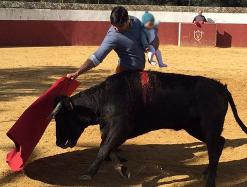 francisco rivera toreando con su hija
