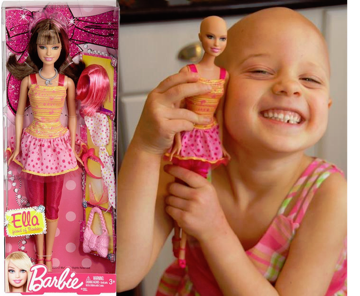niña con cancer pide barbie calva