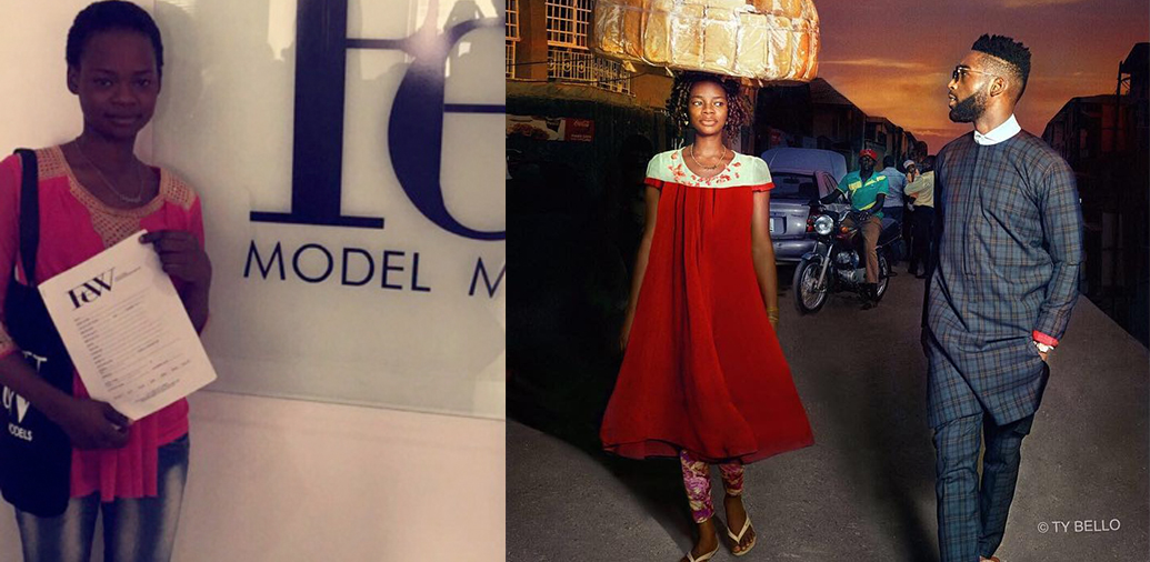 vendedora de pan nigeria modelo