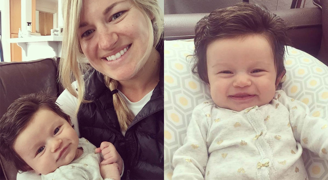 Este bebé nació con mucho pelo y así reaccionó internet