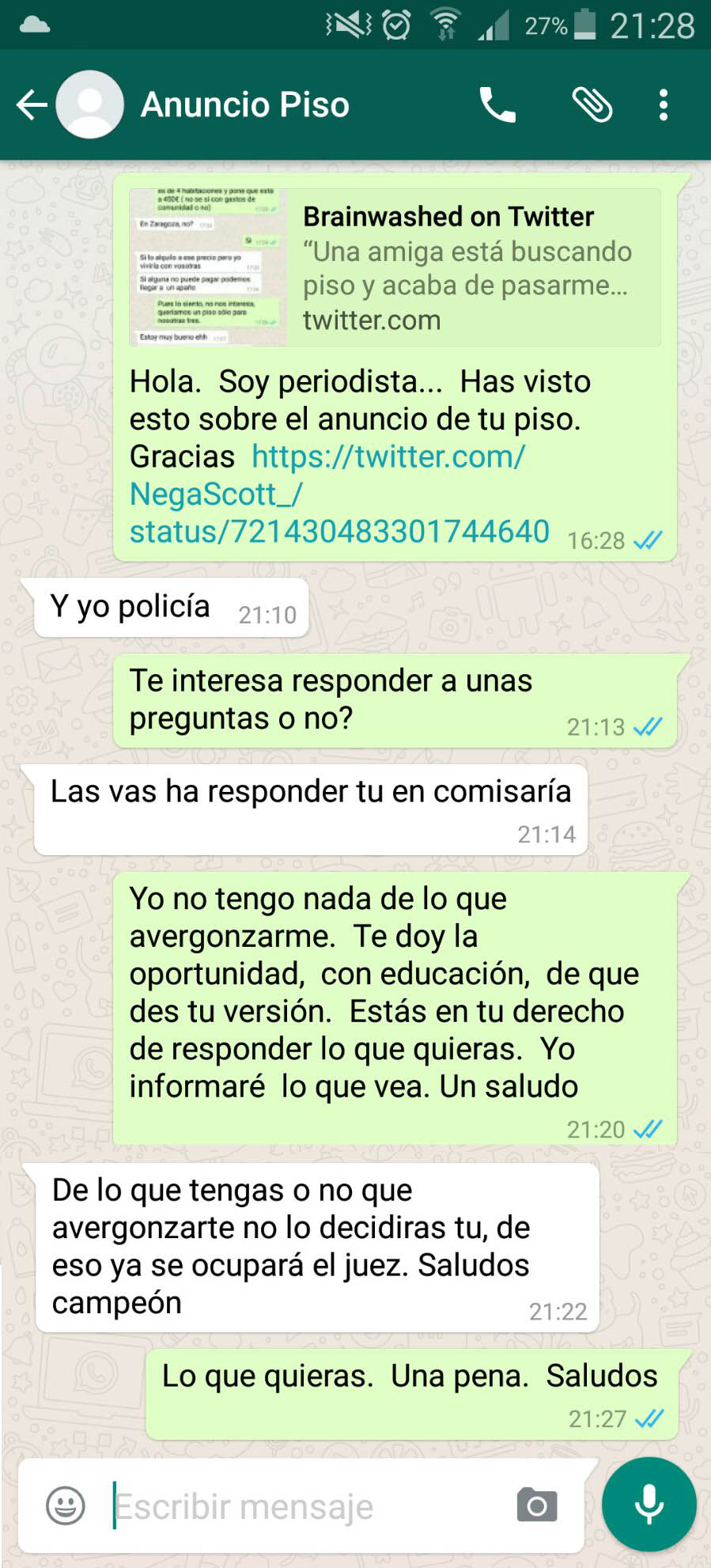 acoso al alquilar un piso