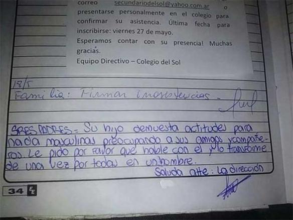 polemica nota colegio