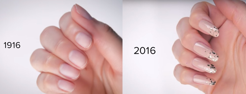 100 años moda uñas