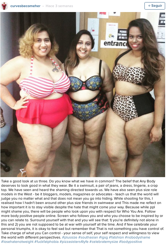 modelo de talla grande Aarti Olivia Dubey